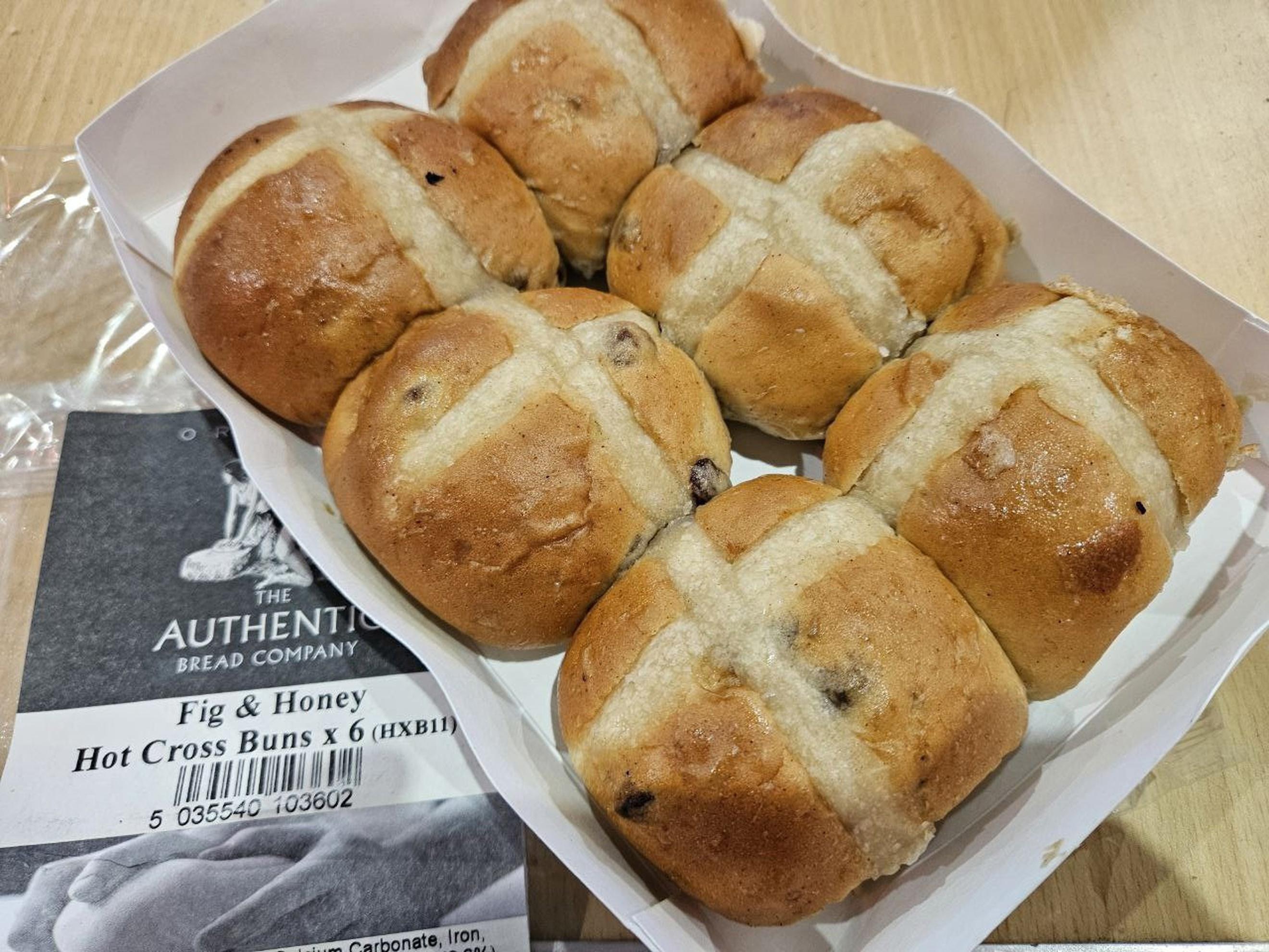 Hot Cross Buns - Organic Mini Fig & Honey, 6 pack