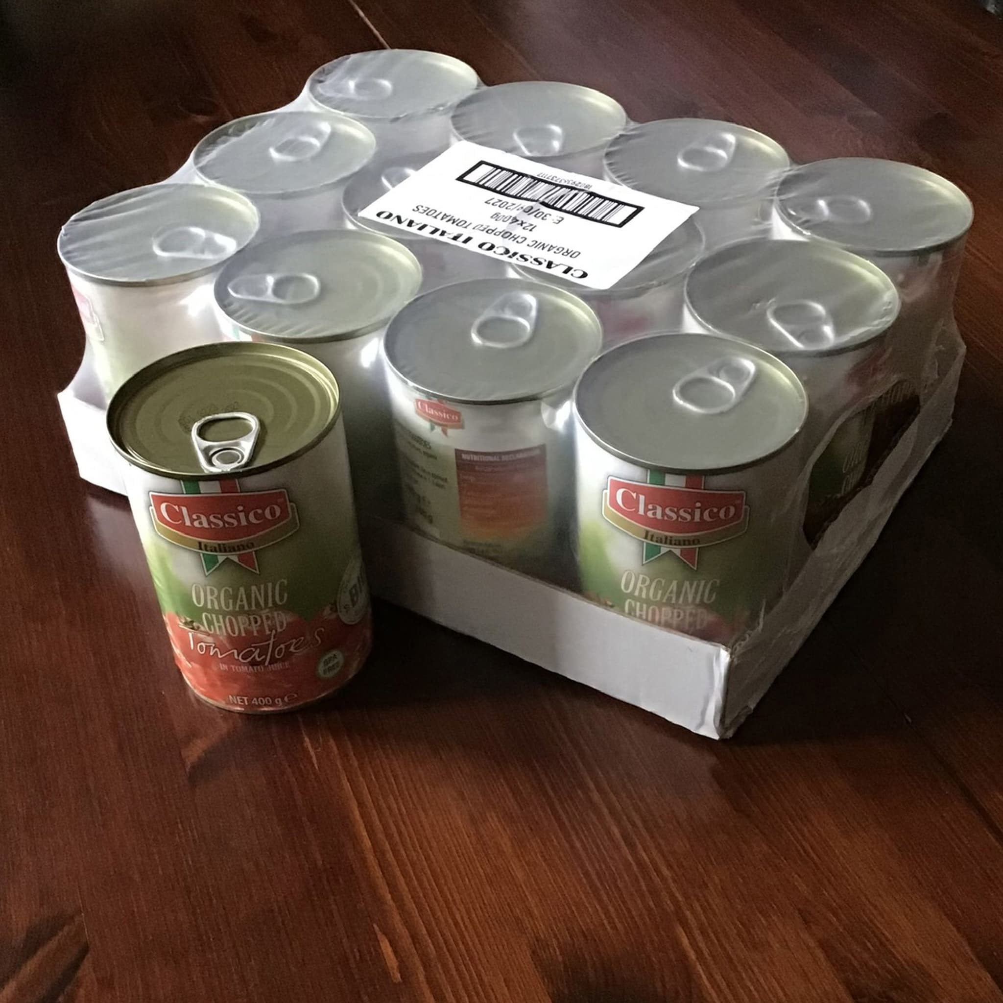 Bulk Tomatoes, Organic chopped 12x400g