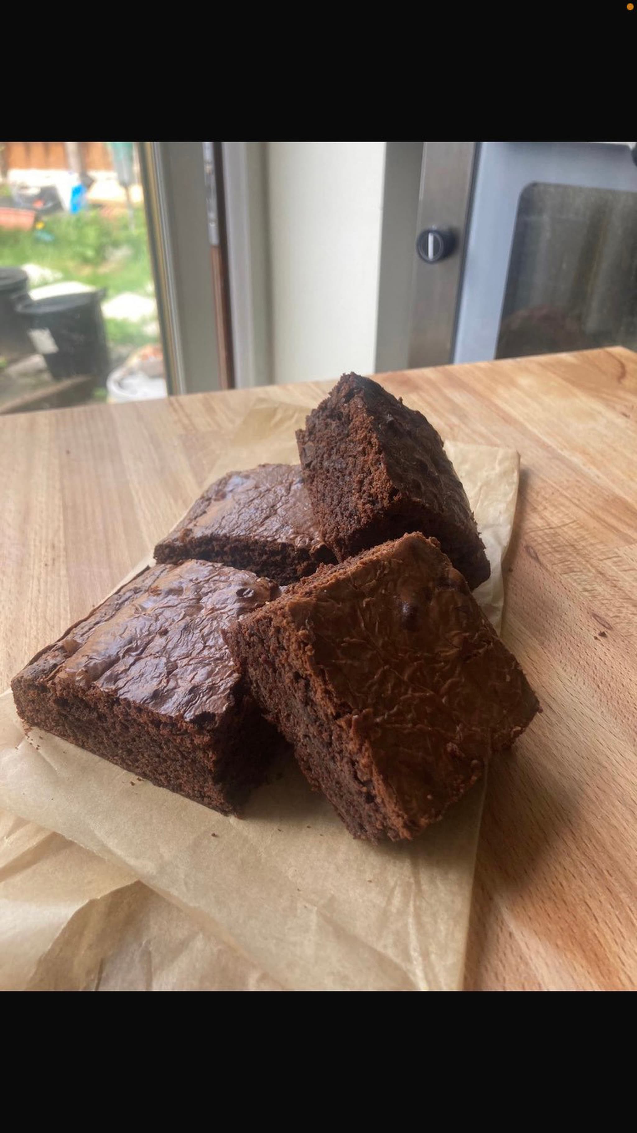 Chocolate sourdough brownie