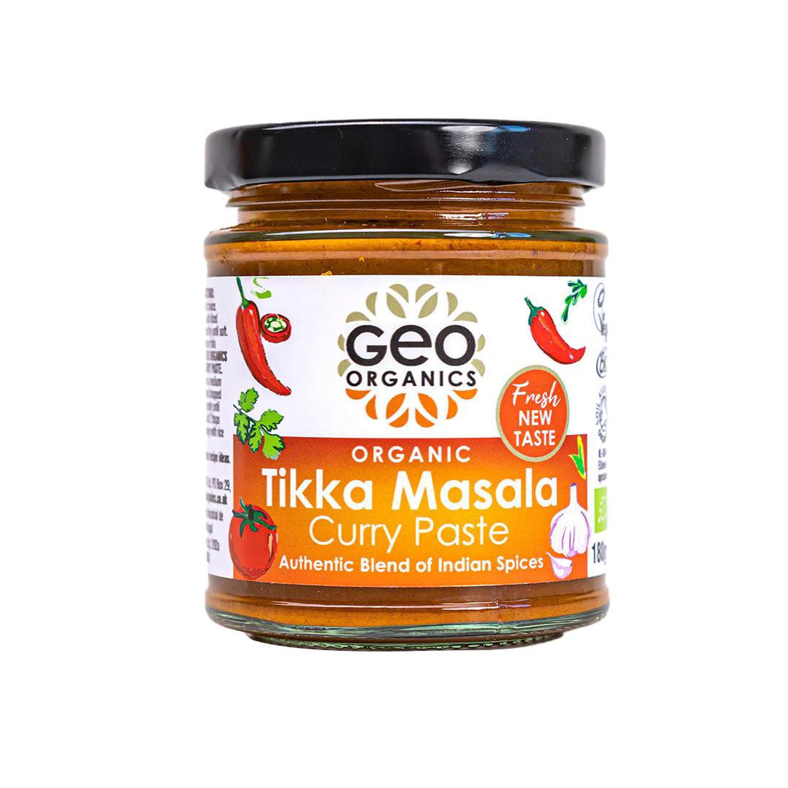 Tika Masala Curry Paste - Geo Organics 180g